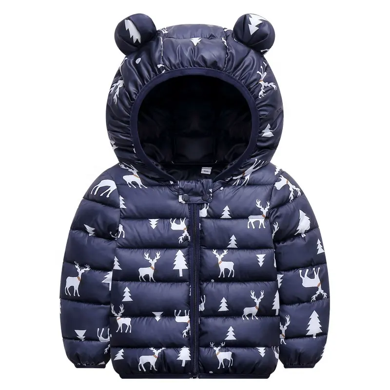 Filouda Baby Boys Girls Winter Jacket Fleece Lined Down Cotton Windproof Warm Hooded Puffer Coats