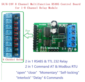 リレー産業オートメーション用RS485 RS232(TTL) PLC Modbus Rtuモジュール8chIO制御スイッチボード - Product Image 3