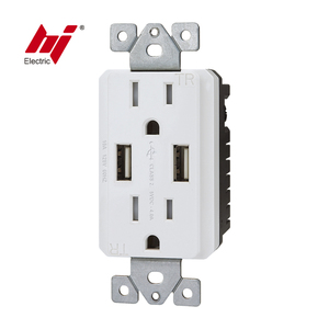 精致做工的双USB充电器插座，带15A双工TR插座 - Product Image 4