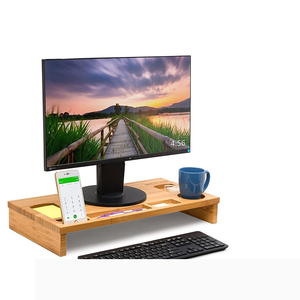 Soportes para computadora de escritorio, Soporte de altura para monitor, base de cojín para pantalla, sistema de estante de almacenamiento, estantes de almacenamiento y unidades de estantería - Product Image 3