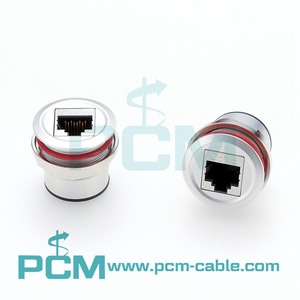 Profinet RJ45ケーブルアダプターメス-メスM12DコーディングをRJ45 Profinetケーブル、RJ45パネルマウント、シャーシマウントに接続するため