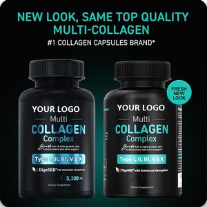OEM/ODM özelleştirilebilir çok kollajen karmaşık tip I, II, III, V, x-çim beslenen vitamin çok kollajen kapsüller - Product Image 4