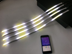 Silikon tüpler LED 4X24 inç esnek DRL kovalayan renk Shift RGB şeritler işık - Product Image 6