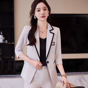 Cao cấp chuyên nghiệp của phụ nữ phù hợp với nhỏ Tay áo thời trang văn phòng & Bán Hàng phỏng vấn ăn mặc cho tiếp thị tư vấn Overalls - Product Image 5