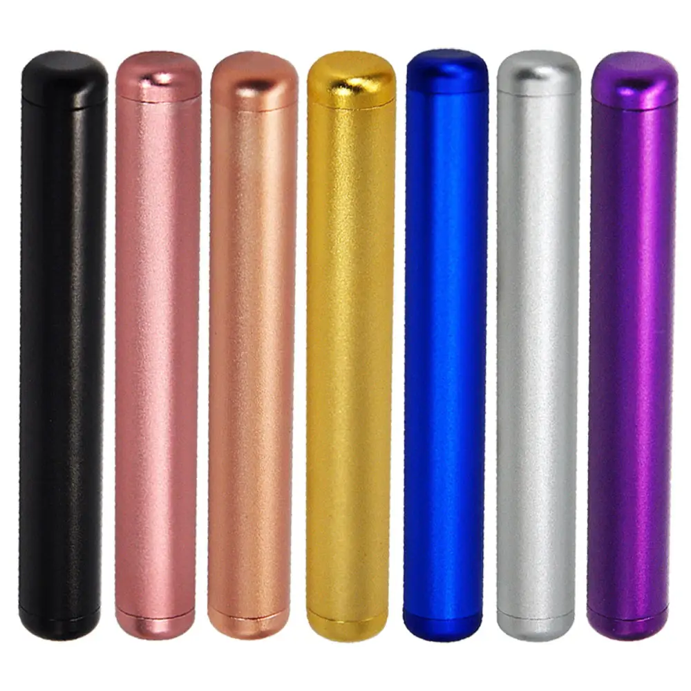 Tubi di giunzione impermeabili portatili a prova di odore custodia J da 109mm tubo di sigaretta per fumatori vuoto