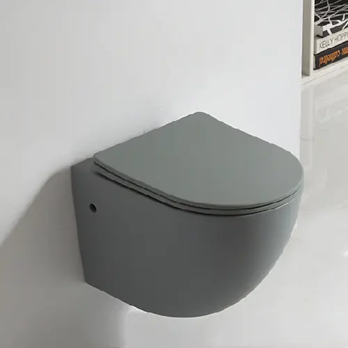 Huikler bagno europeo colore nero opaco grigio opaco wc sospeso con tecnologia smalto una tantum che fabbrica a Chaozhou