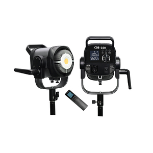 100w מקצועי הוביל למלא הבזק אור strobe <span class=keywords><strong>5600k</strong></span> מנורת cob אורות צילום עם שלט רחוק עבור וידאו מנורת סטודיו שימוש