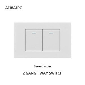 電気制御スイッチ1ギャング1ウェイスイッチプラスチックPC材料新品到着 - Product Image 3