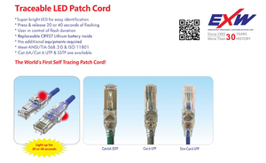EXW自跟踪灯Cat6 Cat6a网络电缆24AWG 26AWG UTP S/FTP非屏蔽屏蔽接插线 - Product Image 4
