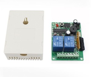 Universelles drahtloses HF-Sender-Empfänger modul 4-Tasten-DC12V 2CH-Relais 315MHz 433,92 MHz Frequenzen für den Garagen gebrauch Metall - Product Image 6