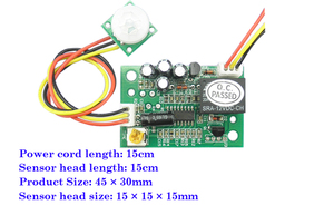 TOADA Controlador Interruptor Temporizador Retardo IR Infrarrojo Movimiento del cuerpo humano 12V PIR Detector de movimiento Sensor Circuito - Product Image 2