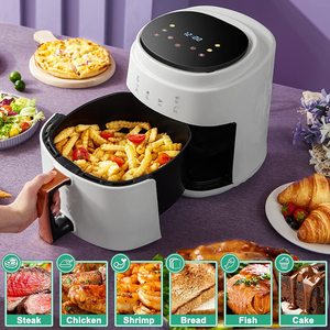 1400W Air Circulation Nonstick Basket 8L Oilless Air Fryers with 6 Presets Digital Touch Screen <strong>Timer</strong> <strong>Temperature</strong> <strong>Control</strong> - Product Image 4