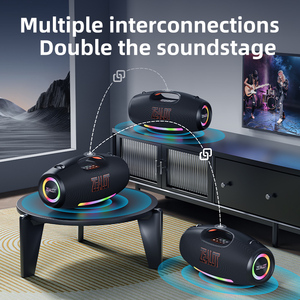Zelot S89 250W Karaoke para Bluetooth Speaker Portátil 48000mAh Bateria Power Bank RGB AUX para Computador Celular Ao Ar Livre Us
