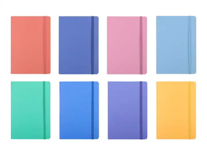 Gran oferta A5 personalizado con correa elástica Pu diario cuaderno impreso marca Logo diario Bloc cuaderno de notas de cuero PU