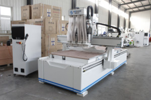 1325 nesting cnc router macchina da taglio per legno con sistema di etichettatura automatico per la produzione di mobili da cucina dell'armadio - Product Image 5