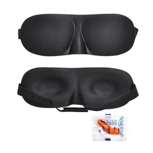 3D uyku göz maskesi derin erkek veya kadın için rahat konturlu seyahat için hafif uyku maskesi kulaklıklar Shift çalışma veya düzlem - Product Image 1