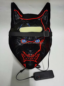 Latest Style of PVC <strong>Wolf</strong> Head Mask Scary Atmosphere Led Halloween Mask Cosplay Party - Product Image 6