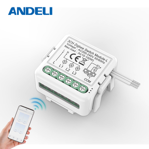 Andeli ZigBee 3.0 thông minh chuyển đổi ánh sáng tiếp sức mô-đun 3 băng đảng với Alexa Google nhà yandex - Product Image 1