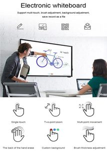 Interaktives 65-Zoll-Smart-Whiteboard für digitales Lernen und Training in Innenräumen OEM-Lieferant