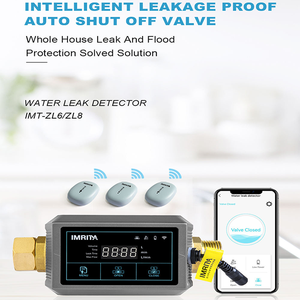 IMRITA Home <strong>Use</strong> Pipeline Leak <strong>Detection</strong> Smart Residential Water Leak Detector <strong>Sensor</strong> With Water Shut off Valve Alarm System