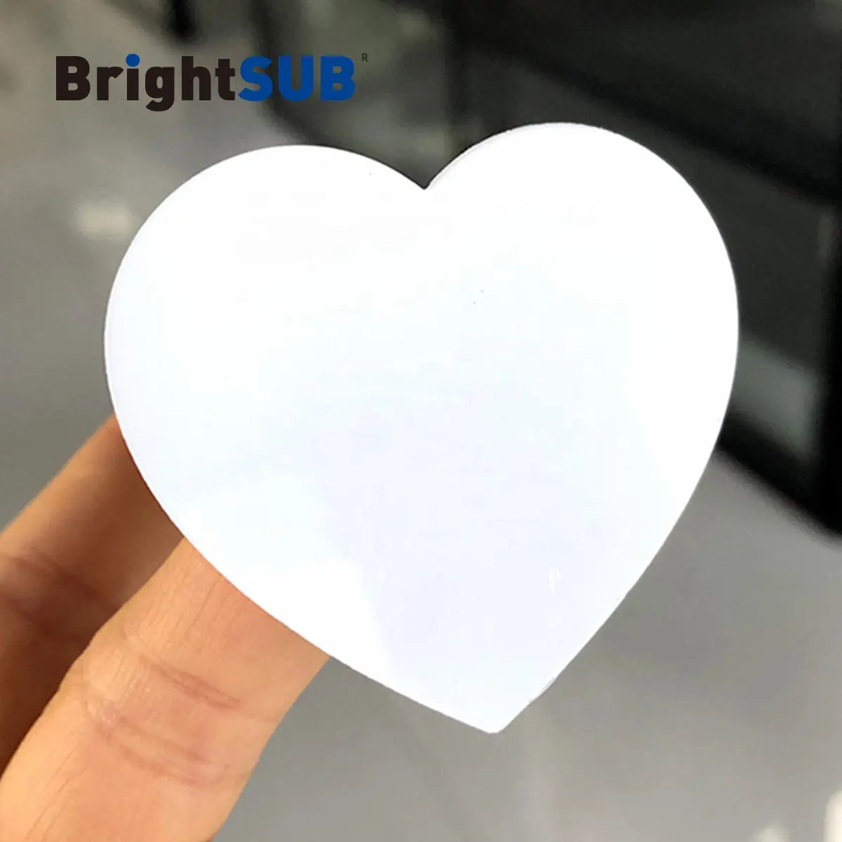 50x45.5mm दिल चमक सफेद बनाने की क्रिया एल्यूमिनियम फोटो मुद्रण योग्य कारतूस दिल धातु मर कट सफेद लेपित दिल के आकार