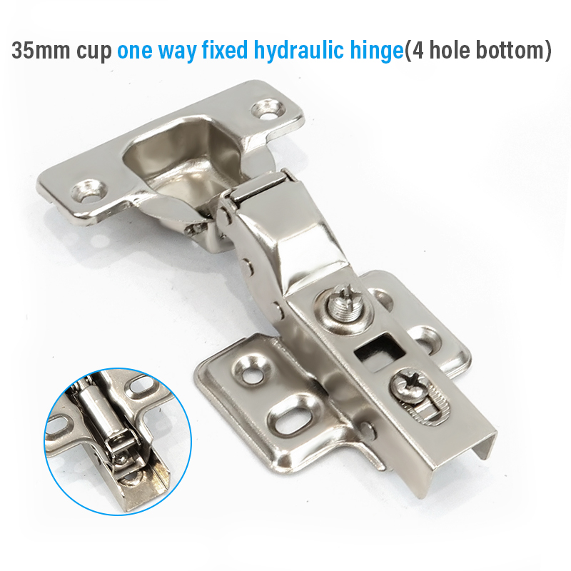 35mm cup one way fixed hydraulic hinge(4 hole bottom)