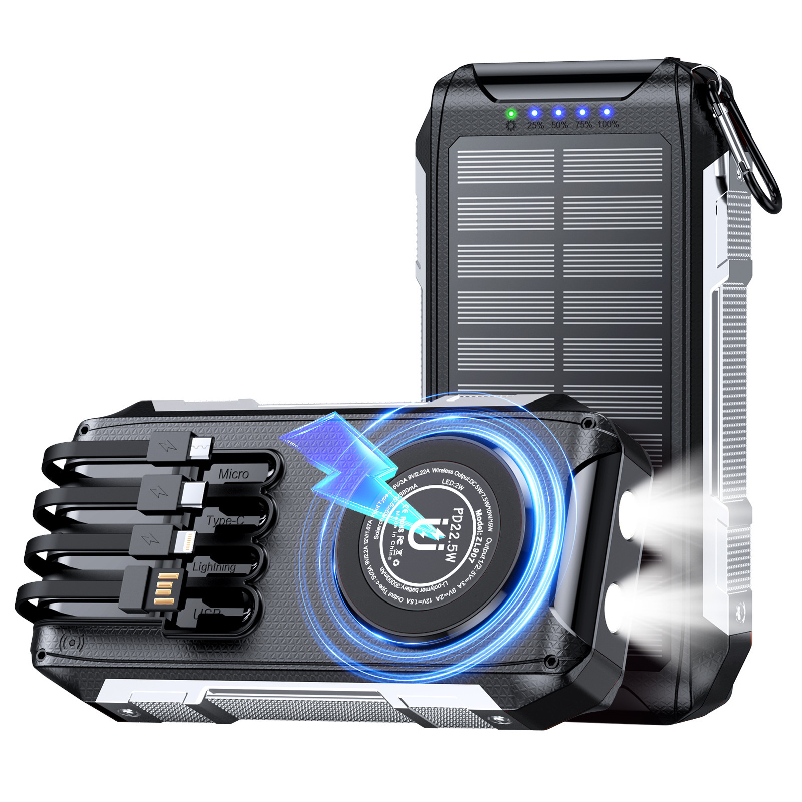 Black-black shell motherboard-solar panel accessories