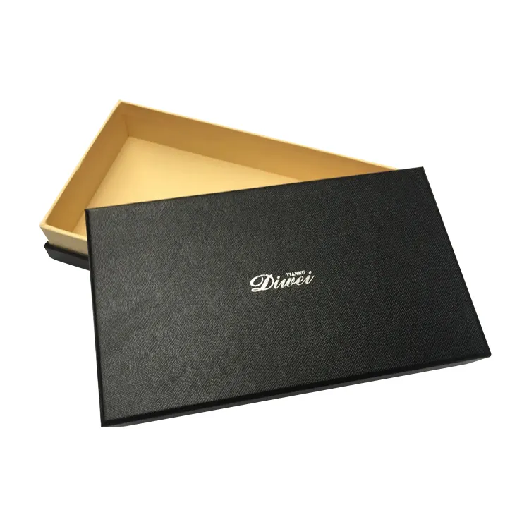 कॉस्मेटिक कठोर पैकेज के लिए कस्टम हाई-एंड लक्जरी ब्लैक फैशन सफेद उपहार बॉक्स