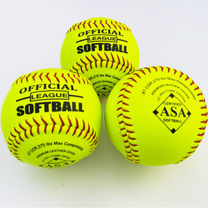 12inch Leather Poly Core Fastpitch Game Softball ASA Approve Leather Softball Polycore Compression Control COR.47,375 Softball - Product Image 3