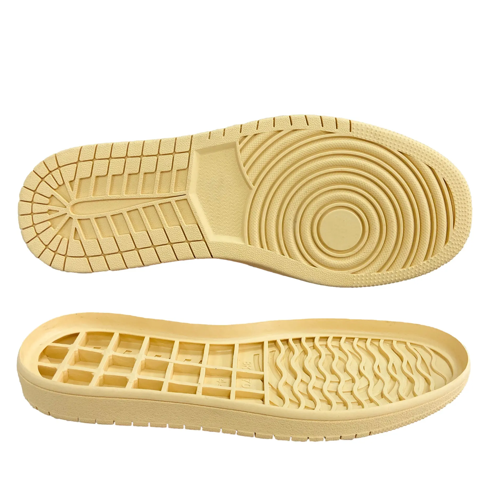 Semelles de chaussures en caoutchouc semelle extérieure d'espadrille pour hommes chaussures