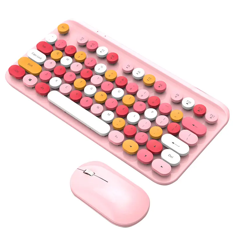 Nouveau clavier Punk de bureau sans fil mini clavier d'ordinateur amovible portable keycaps