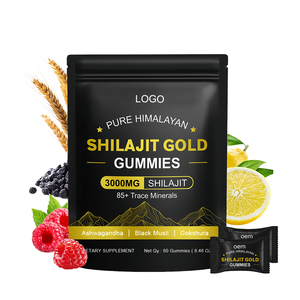 OEM Hữu Cơ shilajit Gummies chế độ ăn uống chất xơ tinh khiết Himalaya Fudge bổ sung 60 đếm người lớn miễn dịch hỗ trợ GMP chứng nhận 24 tháng - Product Image 1