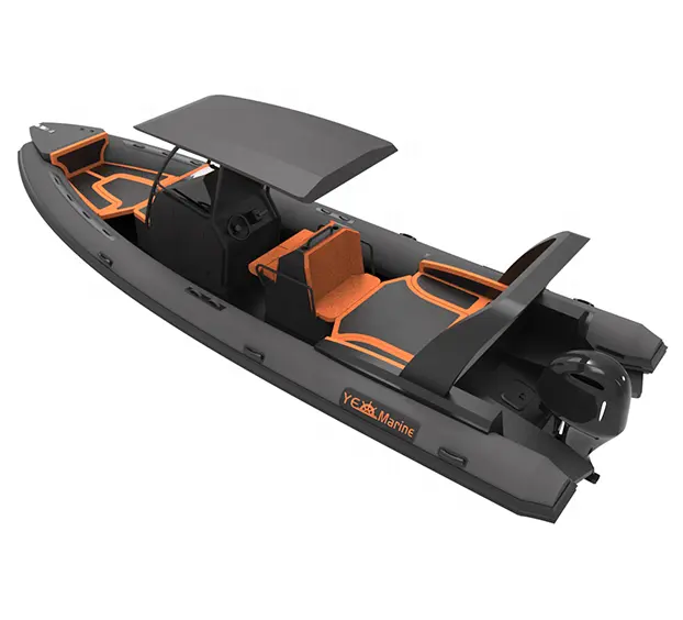 28ft 8.6m Orca Hypalon 13person Aluminum Hull RIB Inflatable boat
