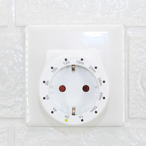 Timer Plug-In programmabile con messa a terra Timer meccanico giornaliero interruttore conto alla rovescia presa elettrica - Product Image 2