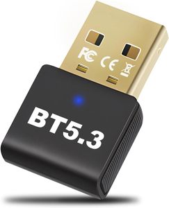 USB蓝牙5.3加密狗便携式蓝牙接收器，用于鼠标/键盘/扬声器/耳机/打印机/游戏控制器 - Product Image 3