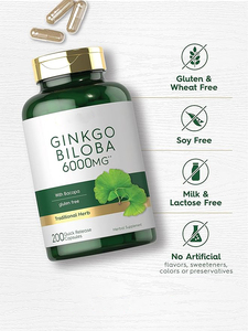 Ginkgo Biloba Brause kapseln Kräuter ergänzung zur Gedächtnis unterstützung Gehirn funktion und mentale Wachsamkeit - Product Image 3
