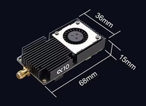 AKK alfa 10 10W VTX - 5.8GHz 80CH 10W 7W 5W 3W 1W güç değiştirilebilir FPV Video verici desteği akıllı ses Drones aksesuarları - Product Image 6