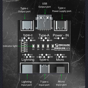 Механик DT3 плата обнаружения кабеля для передачи данных USB-кабель тестер для IOS Android Type-C тестовая плата переключение на выключение инструмент для короткого замыкания