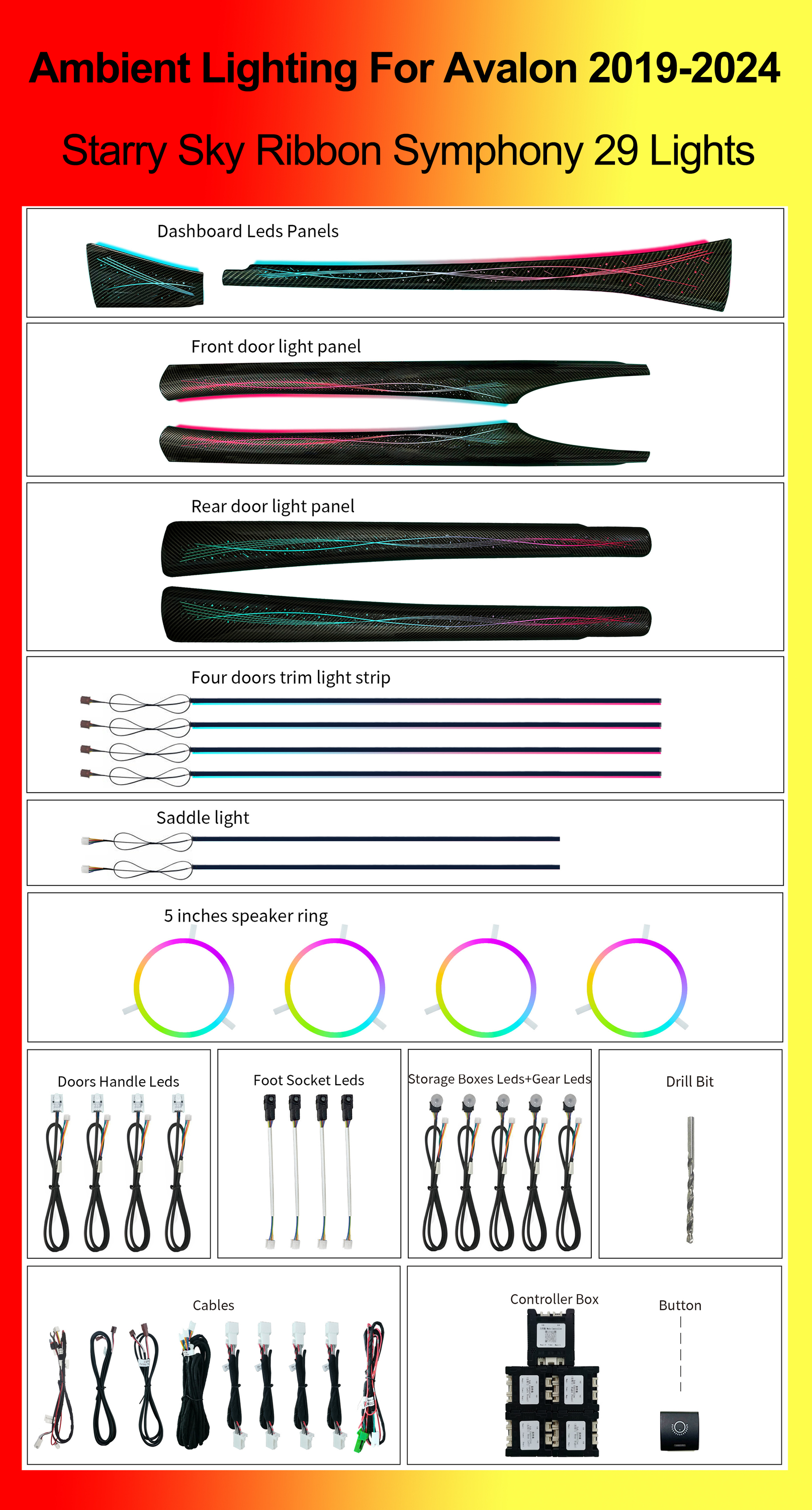 Starry Sky Ribbon Symphony 29 Lights