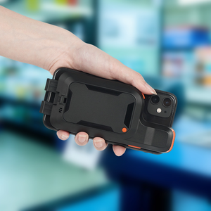 Mini lector inalámbrico 2D QR escáner de código de barras de mano con interfaz USB y clip trasero para teléfono para uso en supermercado - Product Image 1