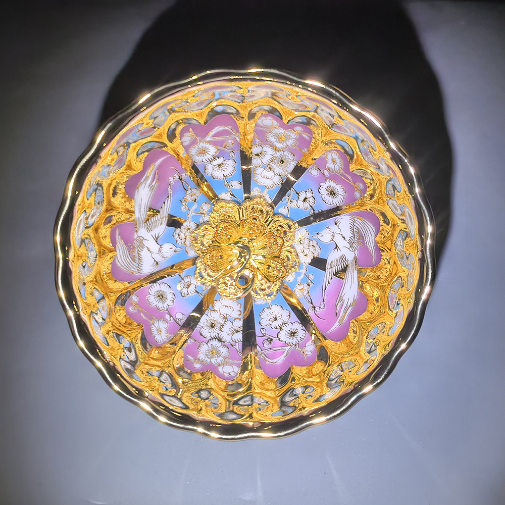 Gold with flower