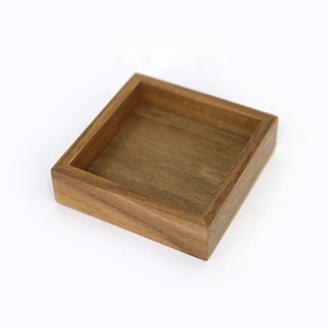 Organizador de gavetas de madeira de bambu | Bandeja de madeira empilhável grande para banheiro | Bandeja de banho de madeira para bancada de banheiro
