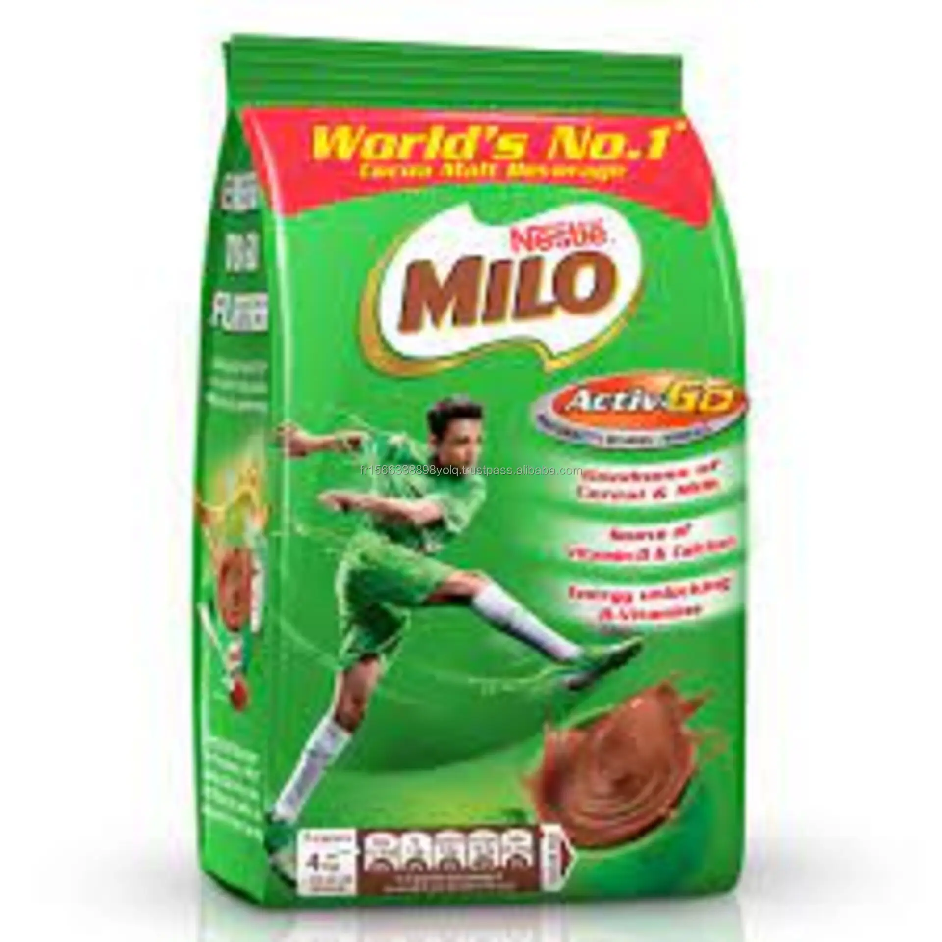 Cereais de café da manhã Nestlé Milo Bolas de trigo com sabor de chocolate e malte 330g