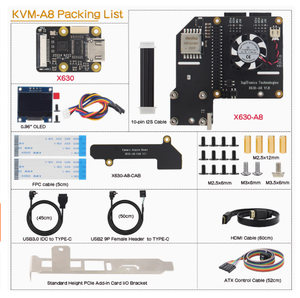 Raspberry Pi KVM V3 HATリモートコントロールPCIe OverIPサーバー開発ボード付きCSI-A8 Raspberry Piキットオプションの電源 - Product Image 5