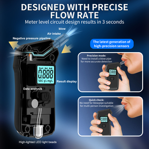 Rilevatore di alcol compatto con rilevamento attivo del colpo e Display LCD per il controllo di sicurezza della barra - Product Image 6