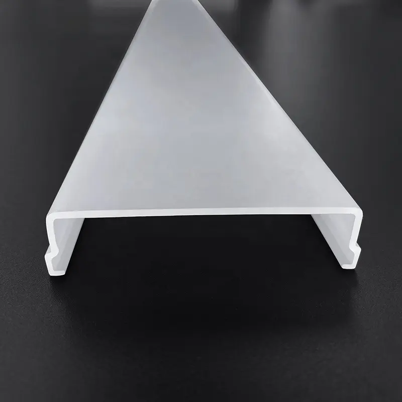 Yüksek şeffaf Pmma akrilik profilleri floresan lamba parçaları Led plastik tavan lambası kapağı//