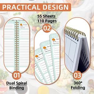 Pianificazione dei pasti da te degli appassionati di cucina e organizzazione di ricette perfette per diario e quaderno per gli appassionati di cucina - Product Image 6