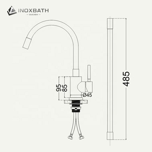 Black Colour <strong>Cheap</strong> Taps 360 Degree Flexible Direction Rotating Stainless Steel 304 Faucet Deck Mounted Kitchen <strong>Mixer</strong> Tap - Product Image 5