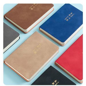 定制A5复古羊皮皮套笔记本商务B5会议书A7口袋书A6表带记事本A3礼品 - Product Image 2