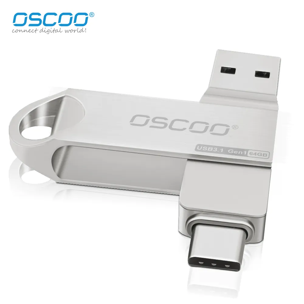 OSCOO Pendrive USB 3.1 OTG USB key for smartphone 32GB 64GB 128GB 256GB memory Stick memoria usb flash drive